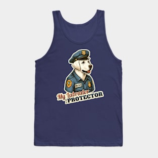 Labrador Retriever Police Tank Top